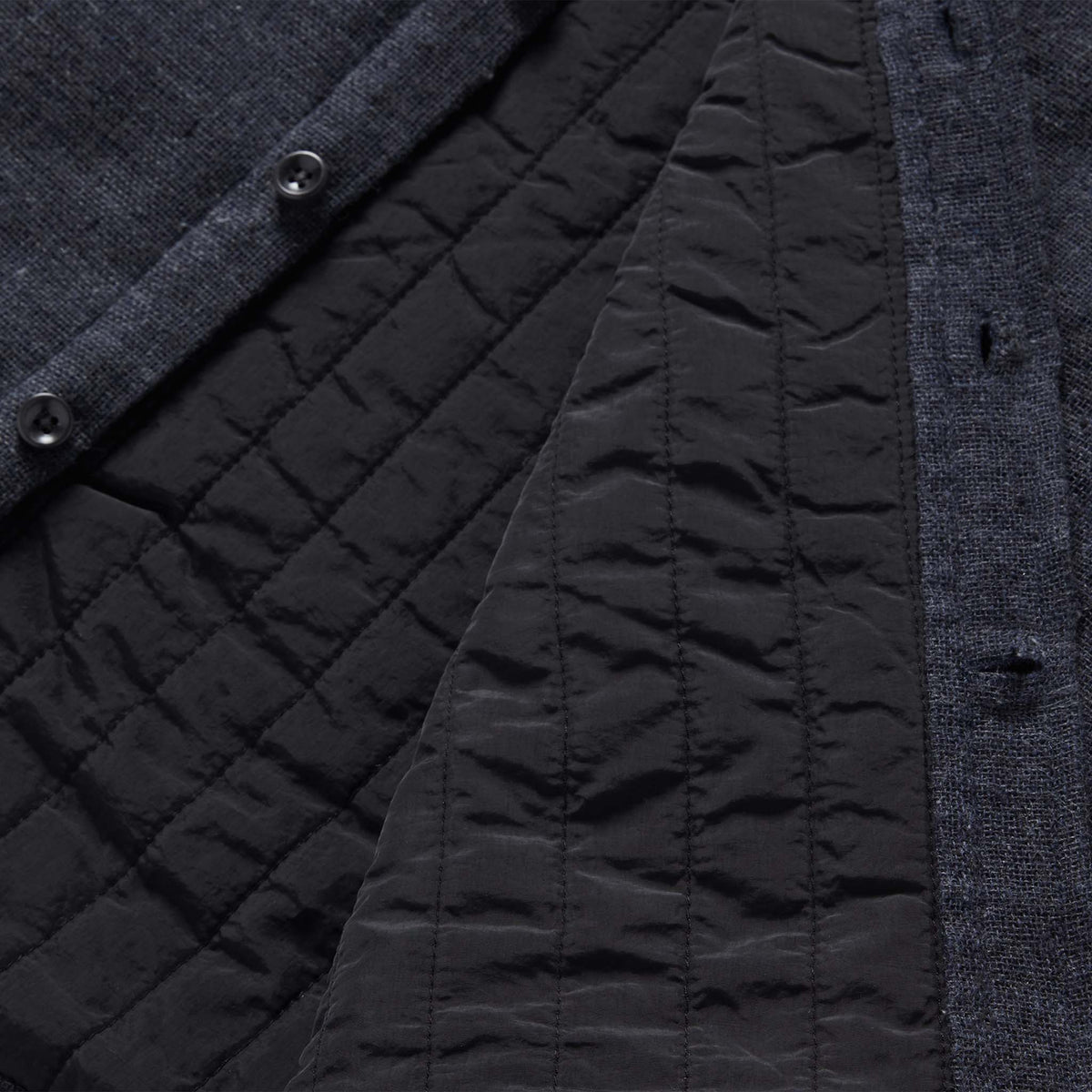 The Lined Utility Shirt in Charcoal Donegal
