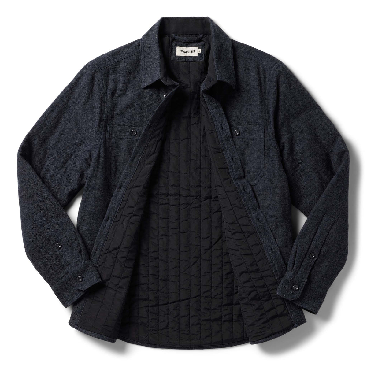 The Lined Utility Shirt in Charcoal Donegal