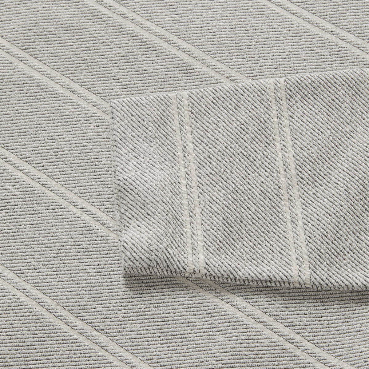 The Morgan Crewneck in Ash Stripe