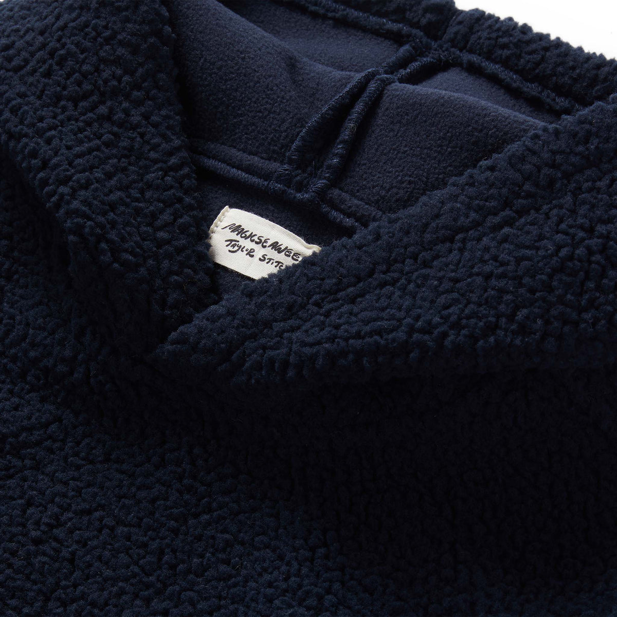 The Nomad Hoodie in Navy Sherpa