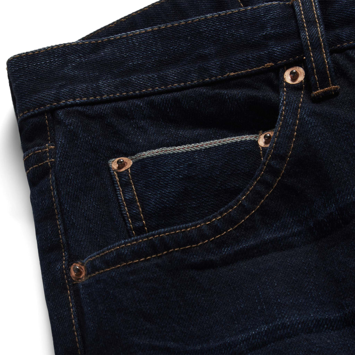 The Slim Jean in Wallace Wash Organic Selvage
