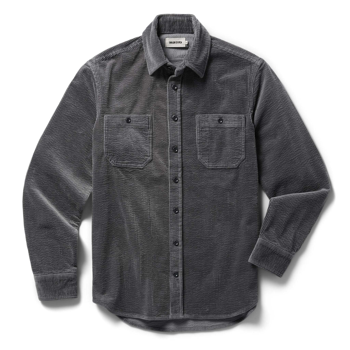 The Utility Shirt in Dark Charcoal Crepe Cord