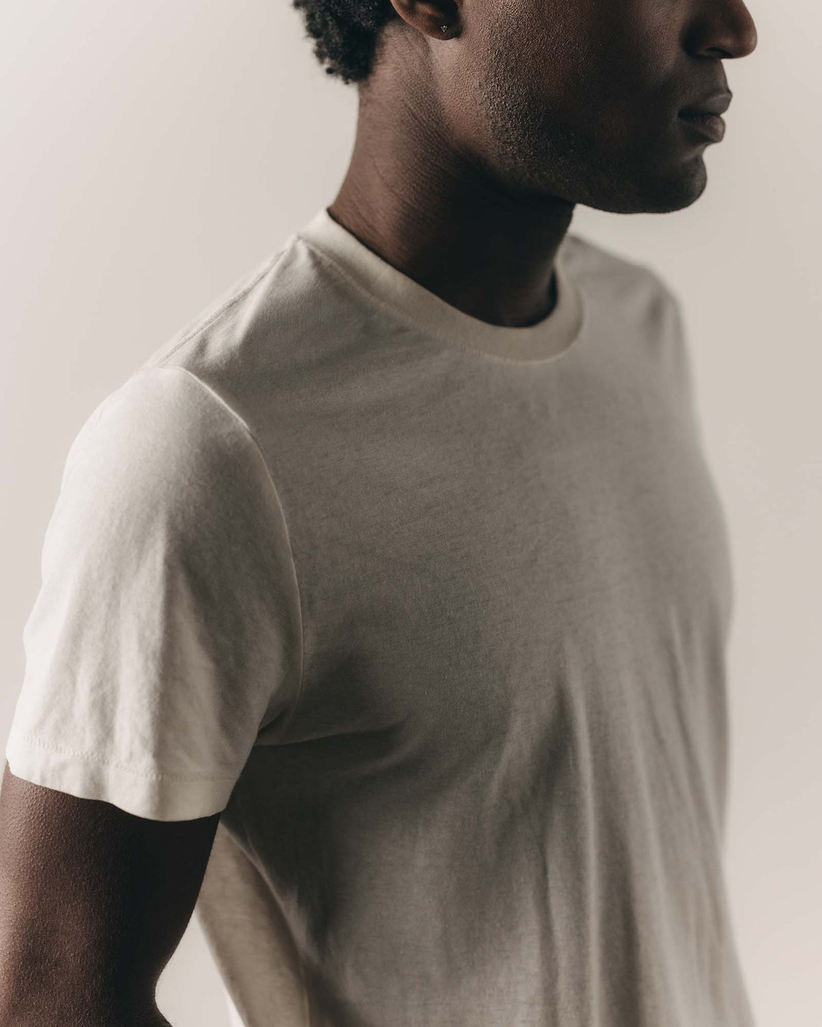 The Cotton Hemp Tee in Natural