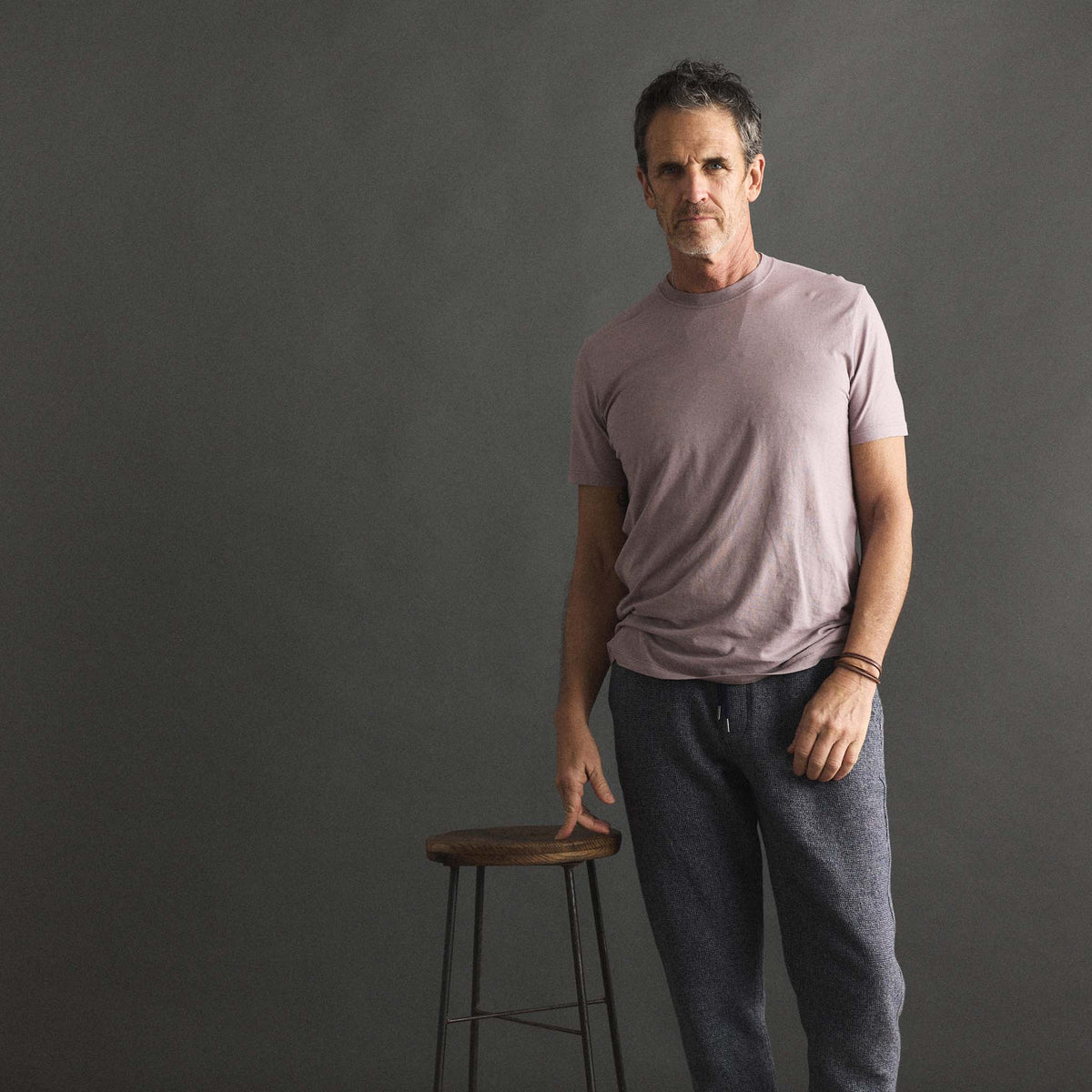 The Cotton Hemp Tee in Poppy Seed