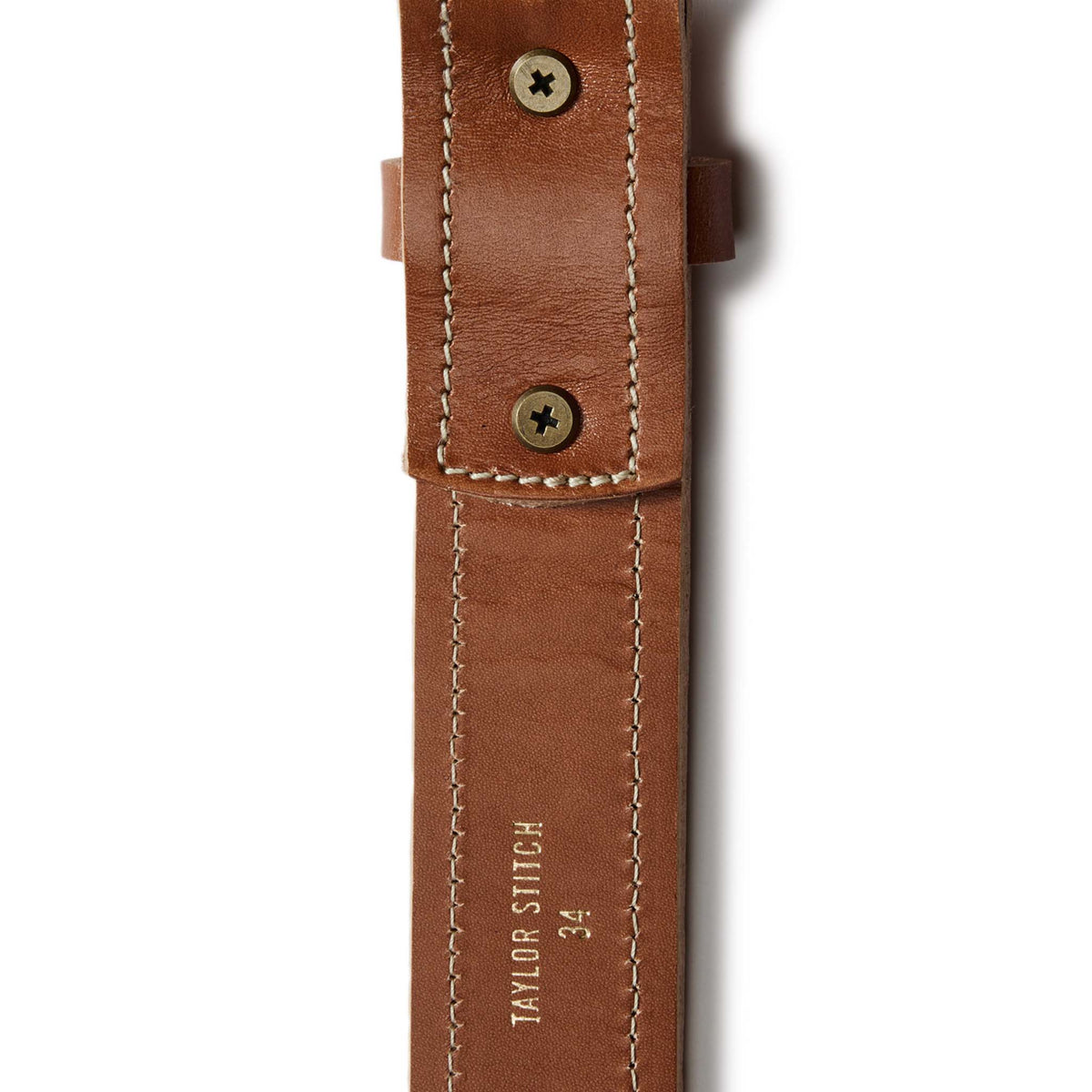 The Tooled Belt in Saddle Tan