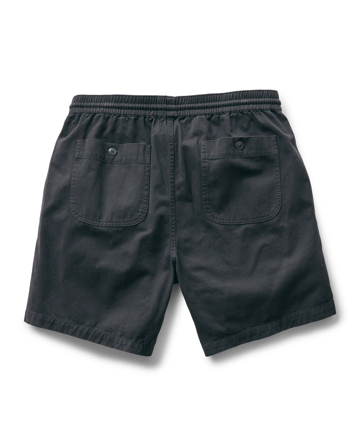 The Apres Short in Organic Faded Black Foundation Twill
