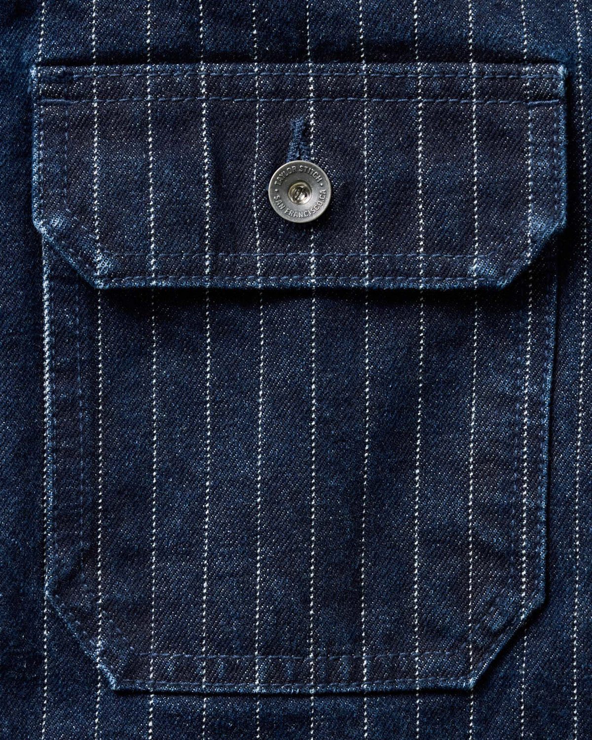 The Fremont Jacket in Rinsed Indigo Dobby Denim