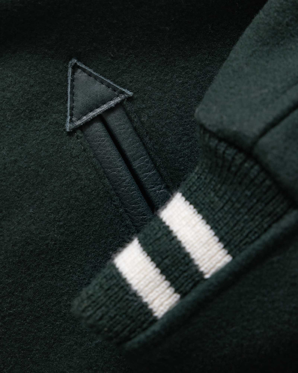 The Golden Bear Snap Bomber in Ivy Wool