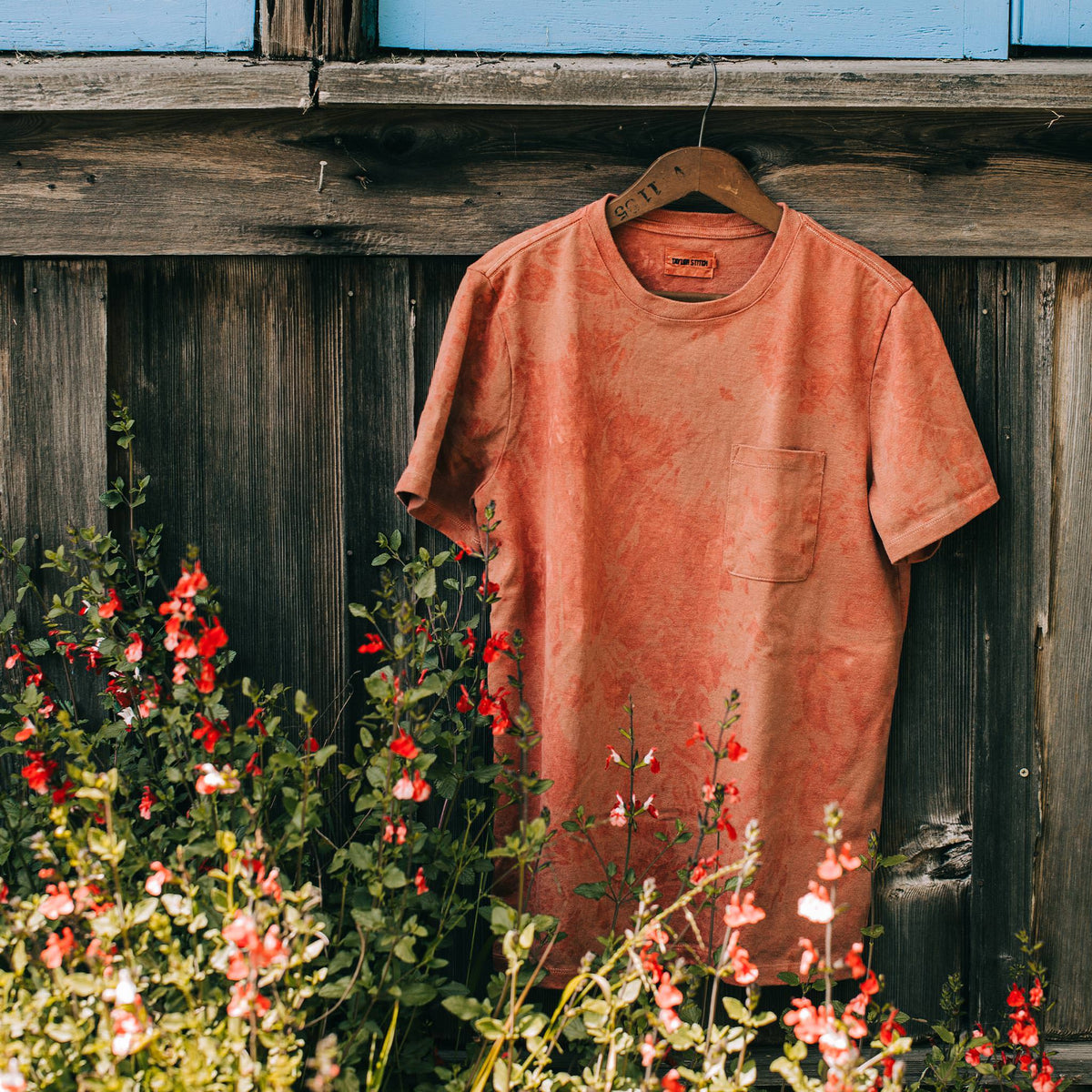 The Botanical Dye Tee in Rust