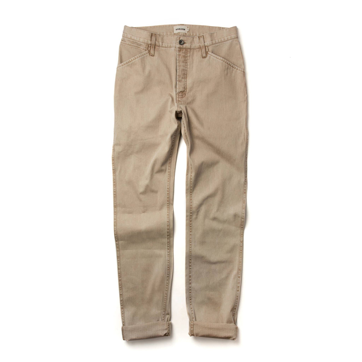 The Camp Pant in Khaki Herringbone