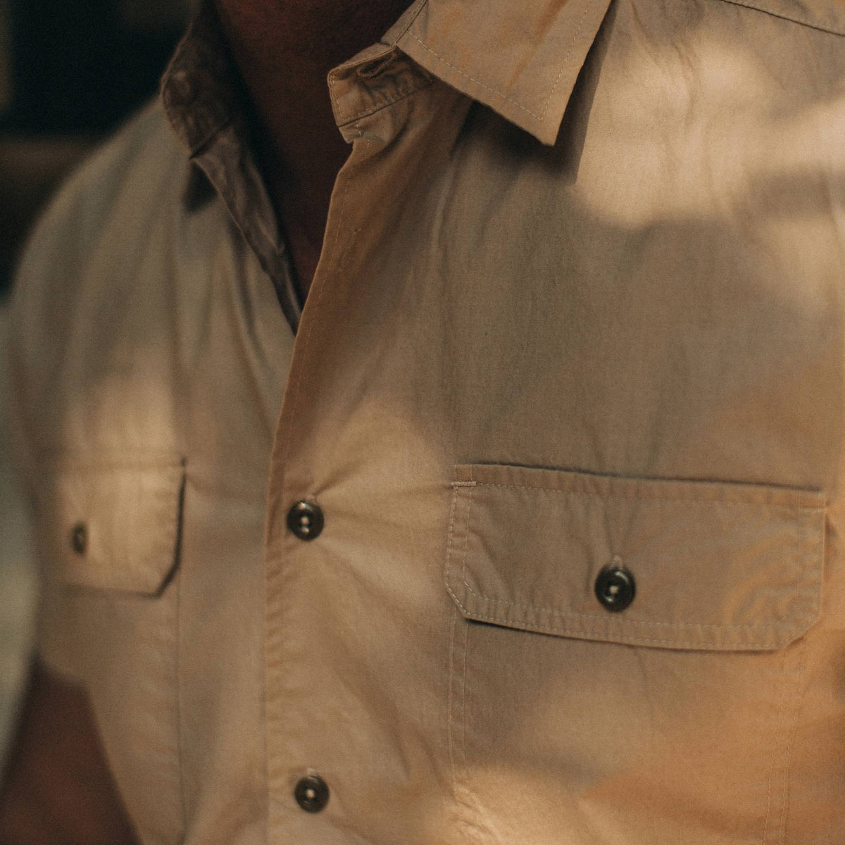 The Short Sleeve Officer Shirt in Khaki