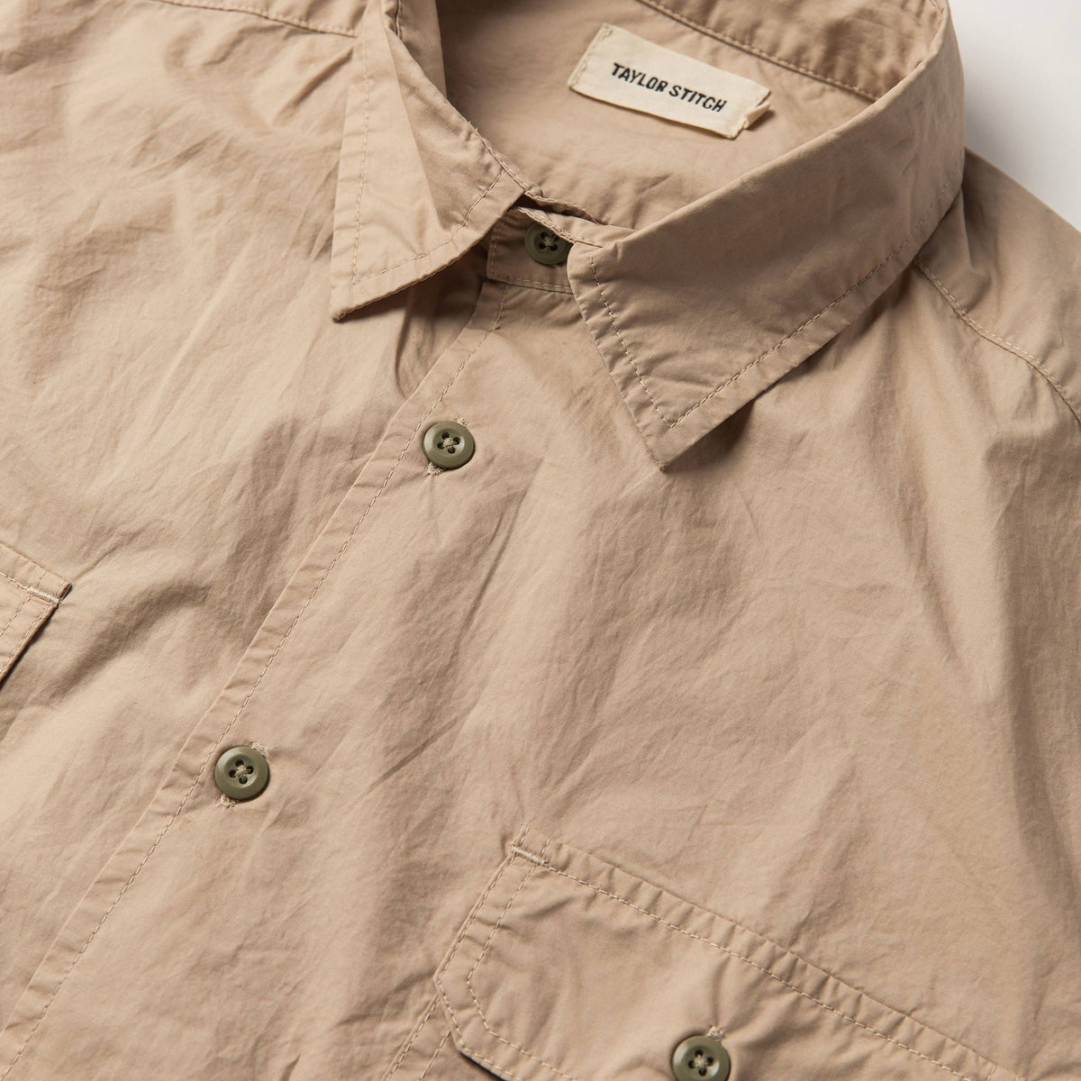 The Short Sleeve Officer Shirt in Khaki