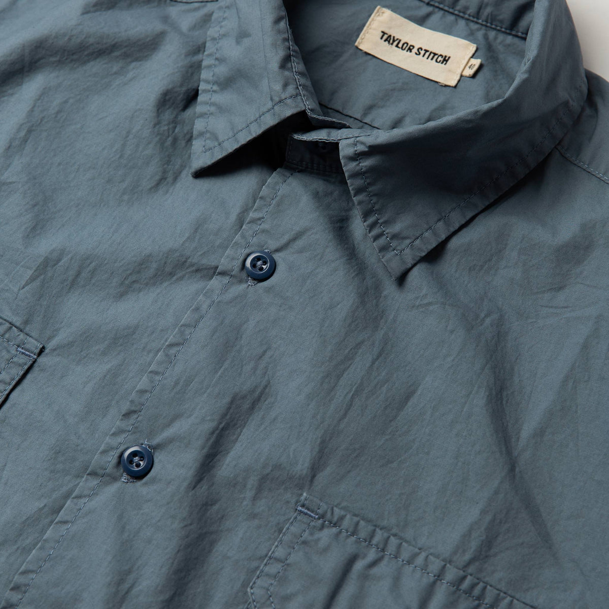 The Short Sleeve Officer Shirt in Slate
