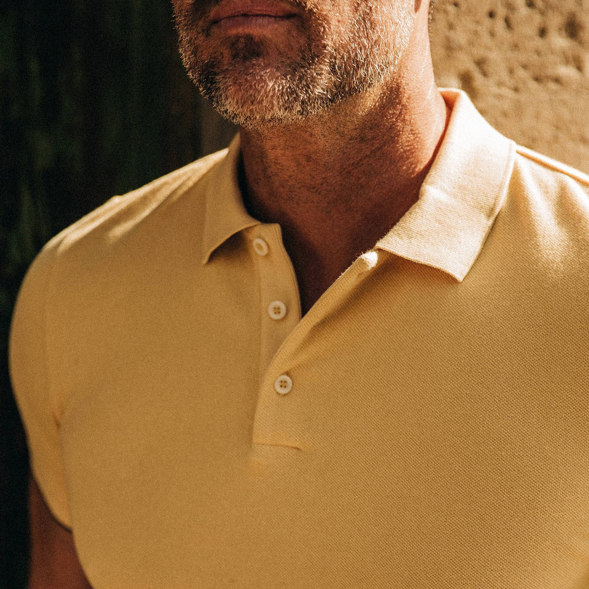 The Pique Polo in Straw