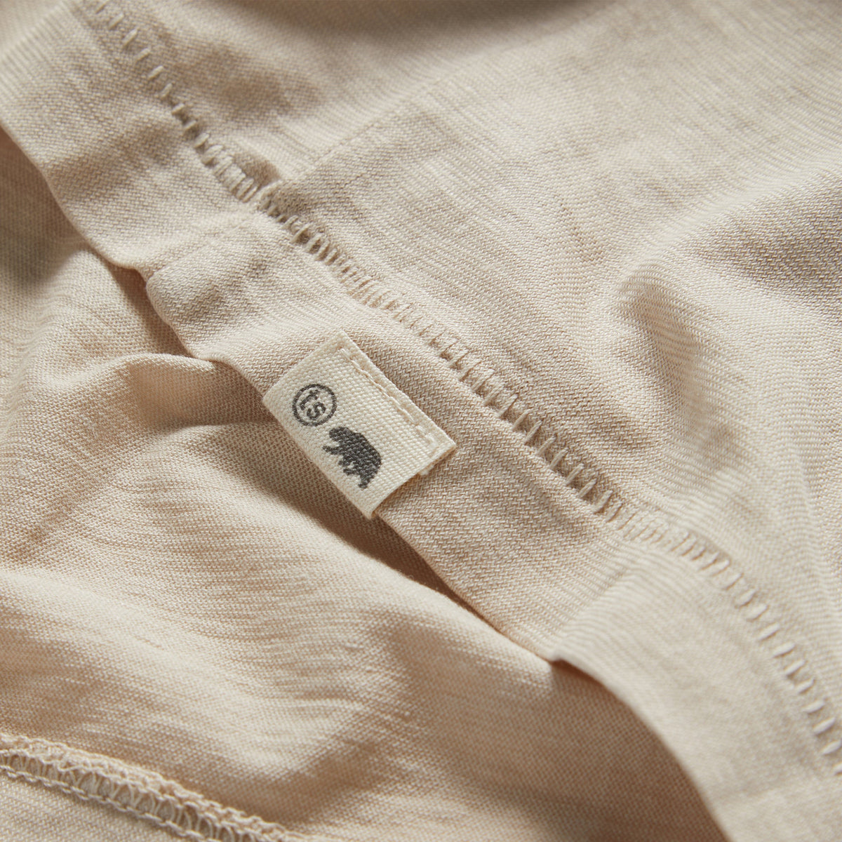 The Cotton Hemp Tee in Sand