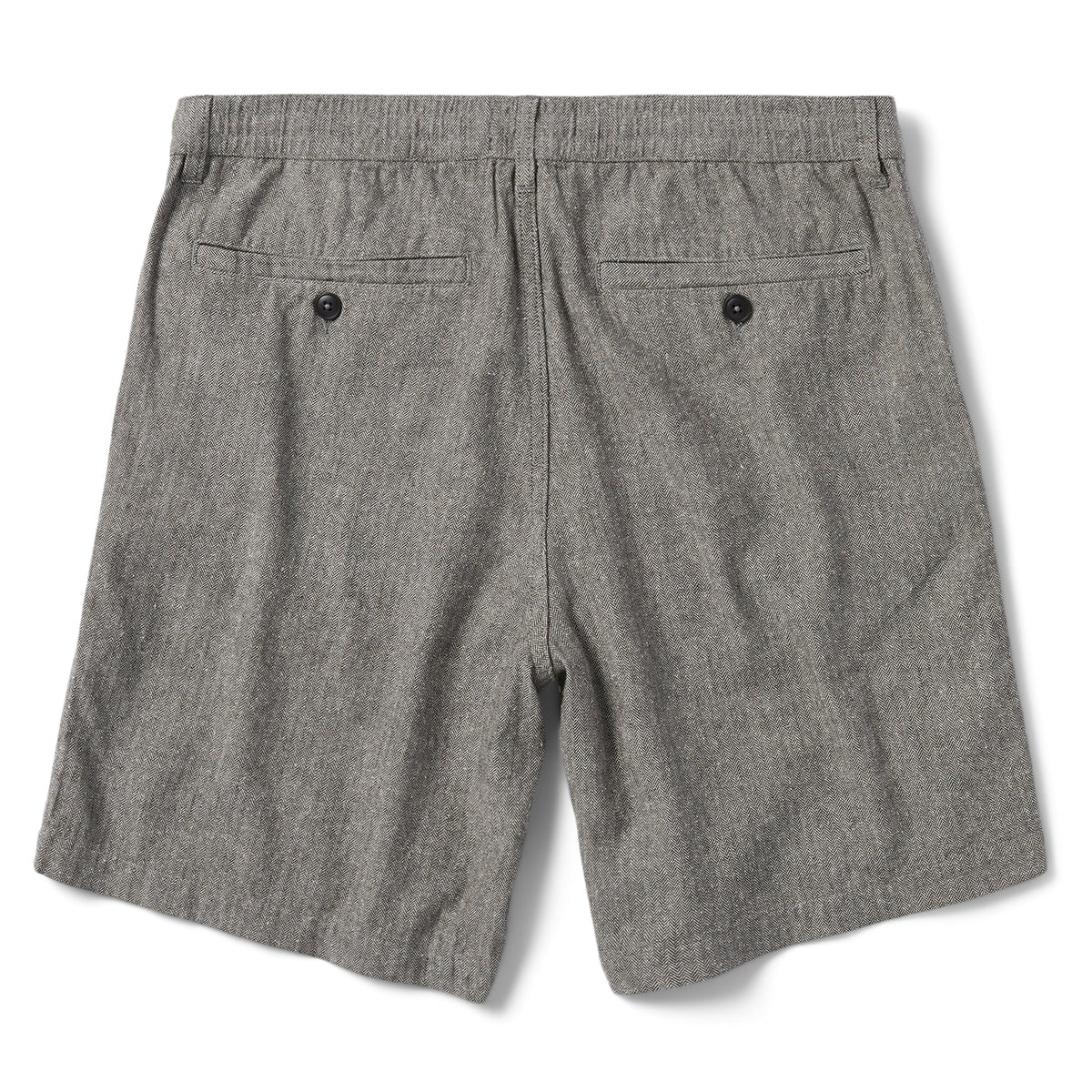 The Easy Short in Charcoal Herringbone