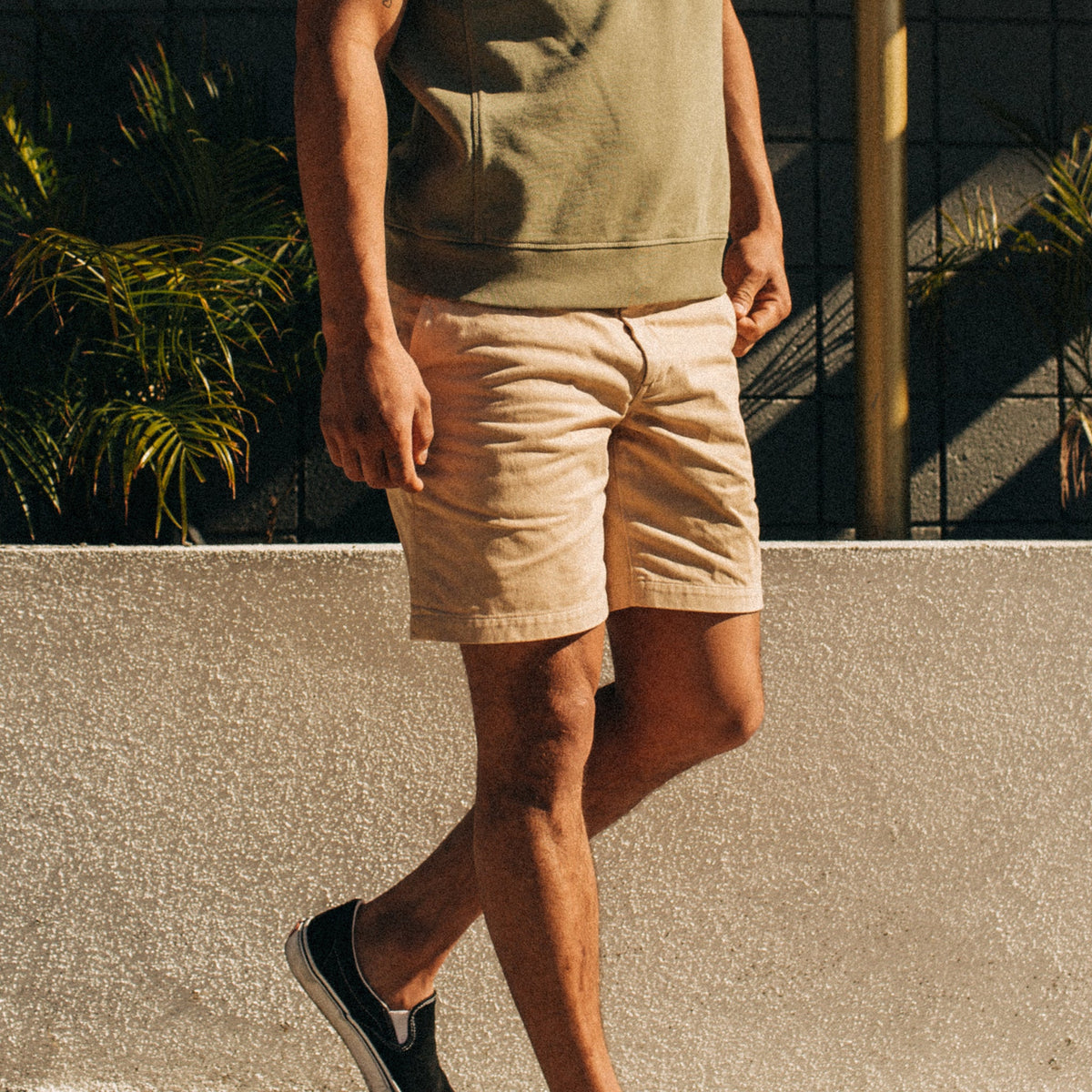 The Foundation Short in Khaki Twill