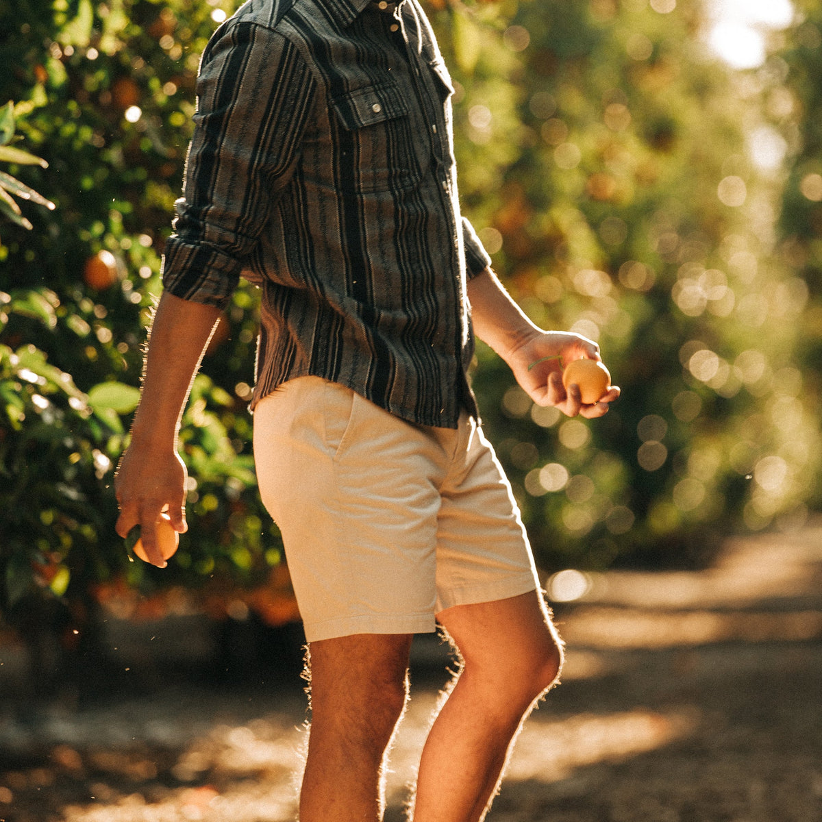 The Foundation Short in Natural Twill