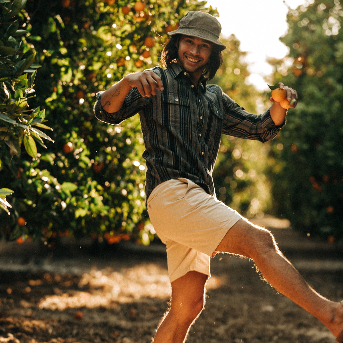 The Foundation Short in Natural Twill