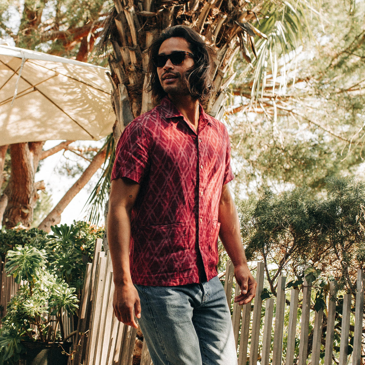 The Havana in Wine Ikat