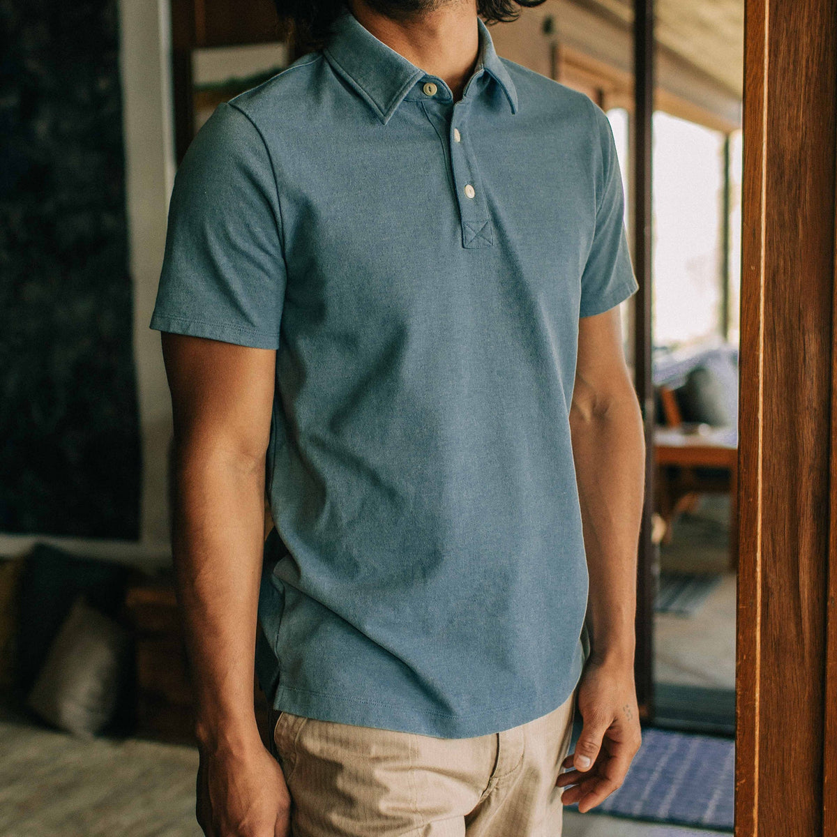 The Heavy Bag Polo in Ocean