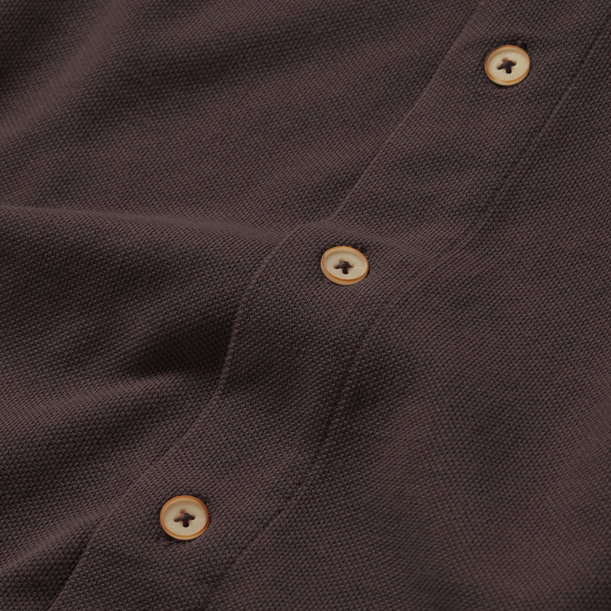 The Short Sleeve California in Espresso Pique
