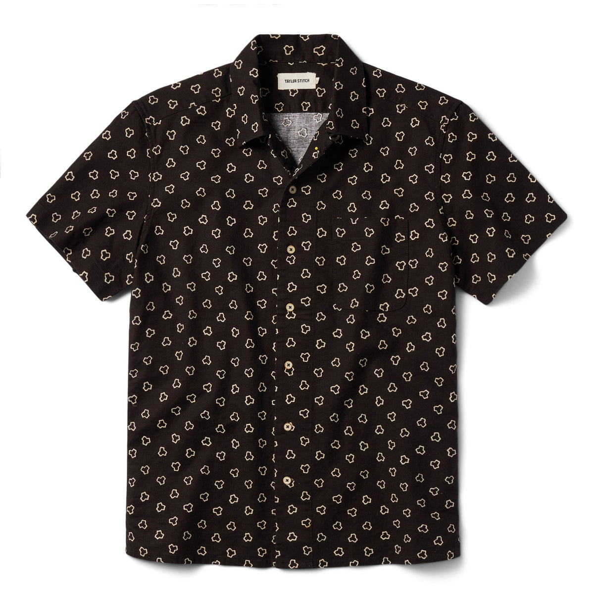 The Short Sleeve Hawthorne in Espresso Geo