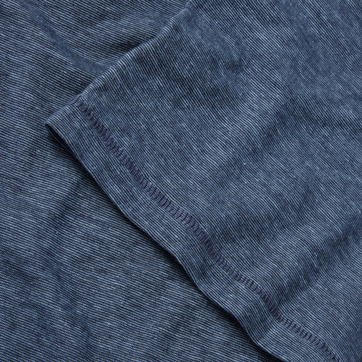 The Cotton Hemp Tee in Slate and Navy Stripe