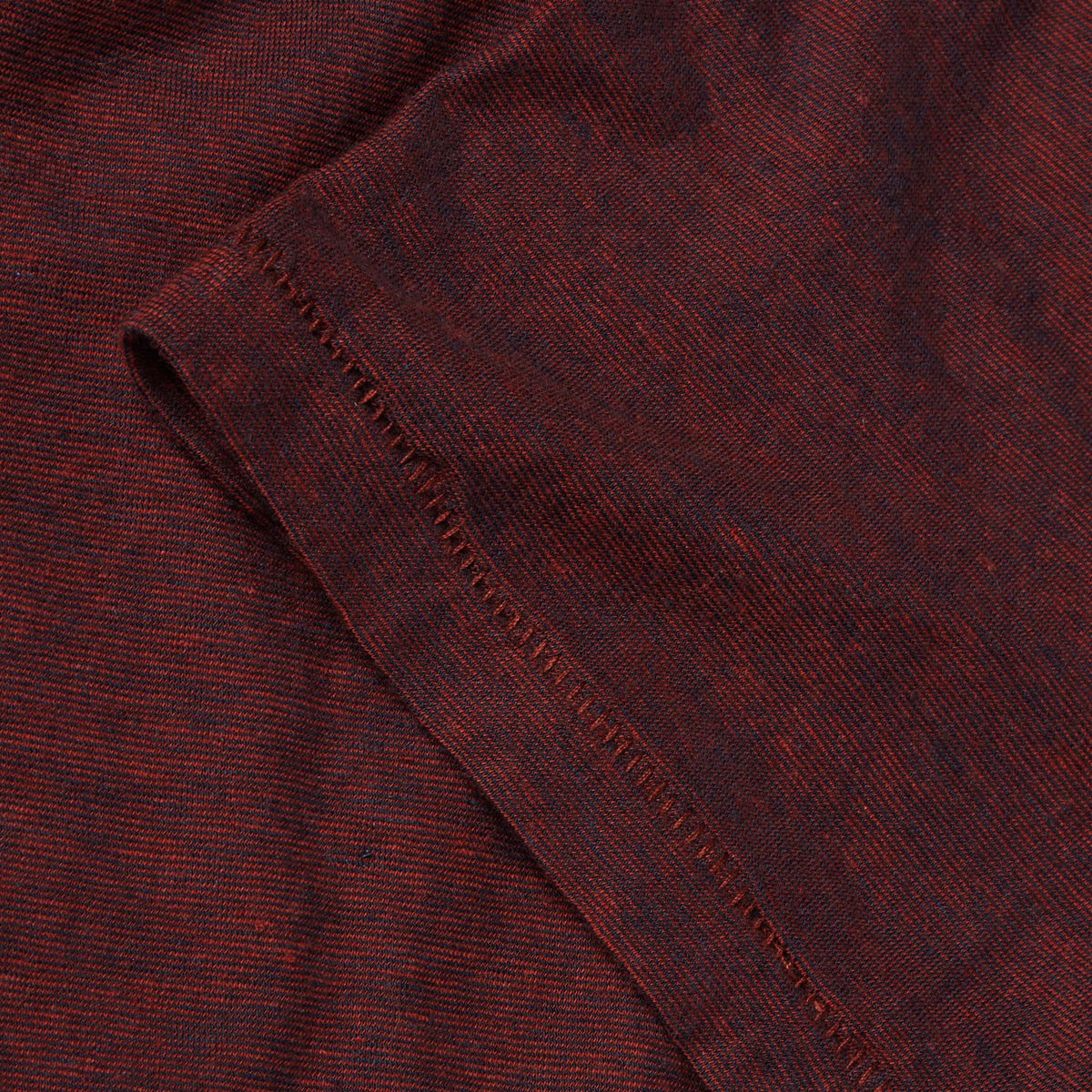 The Cotton Hemp Tee in Rust and Navy Stripe