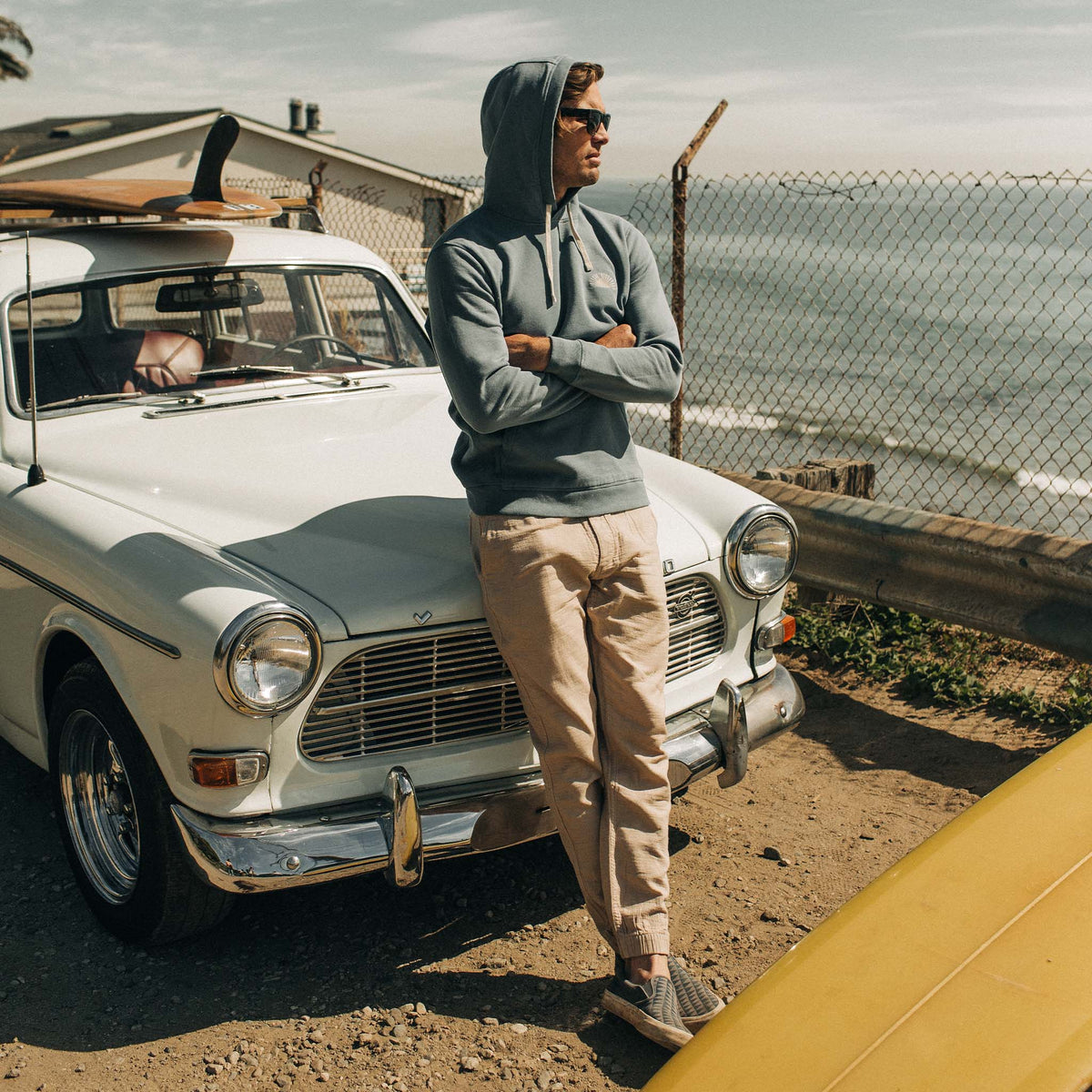 The Fillmore Hoodie in Ocean and Natural