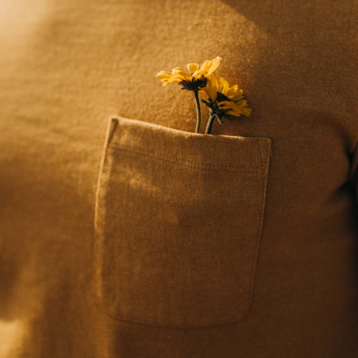 The Heavy Bag Tee in Gold
