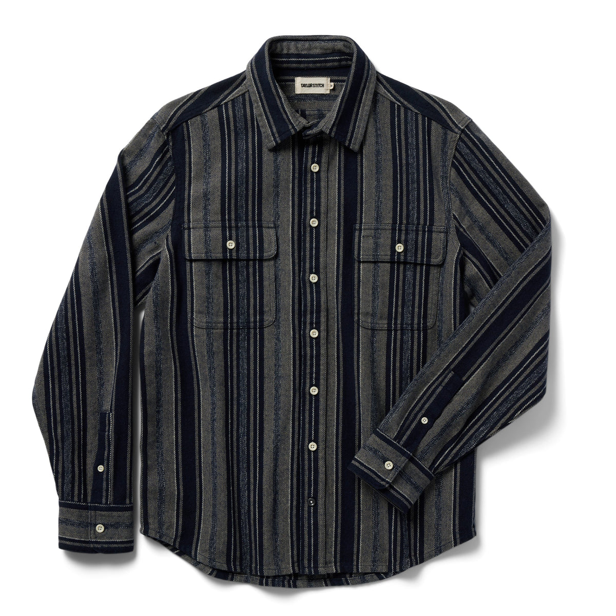 The Ledge Shirt in Ocean Stripe