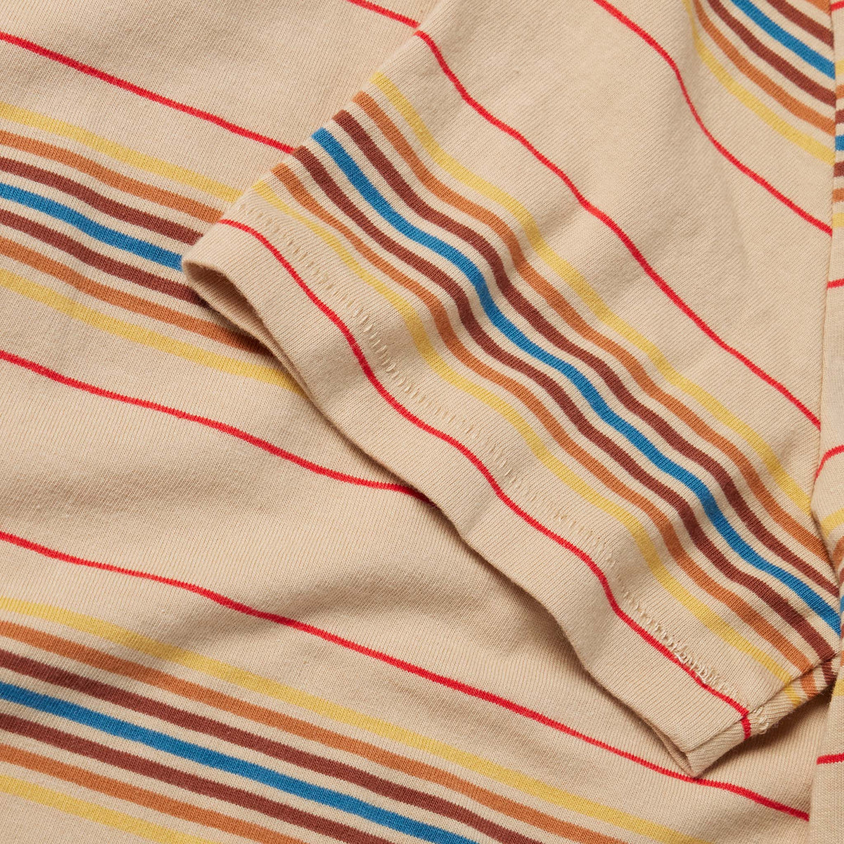 The Organic Cotton Tee in Sand Stripe