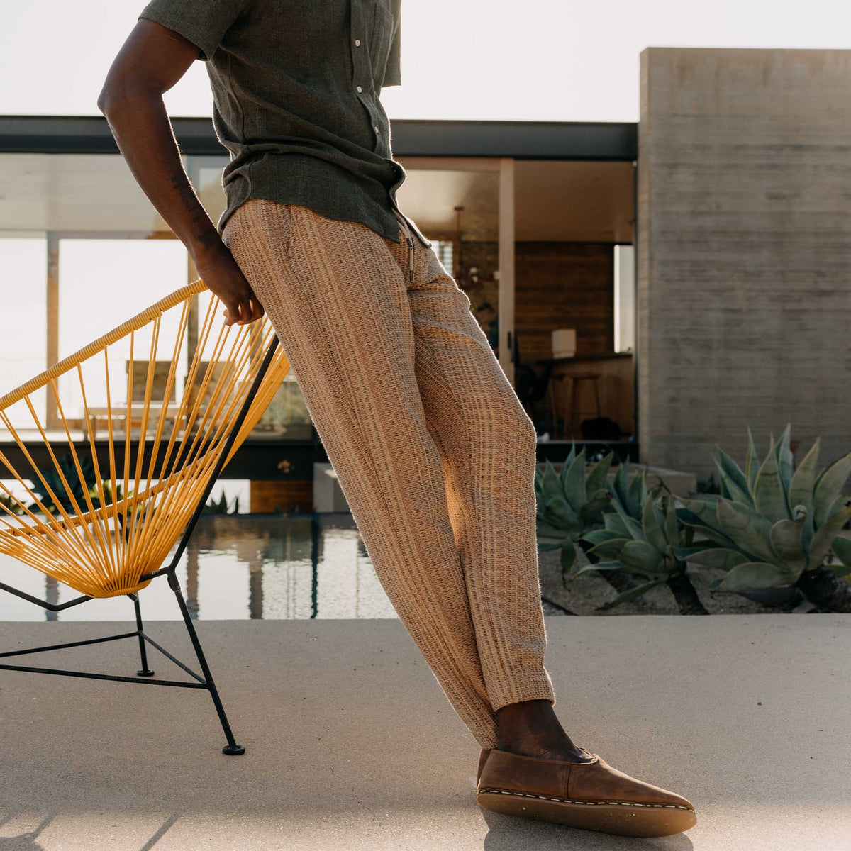 The Apres Pant in Baja Stripe