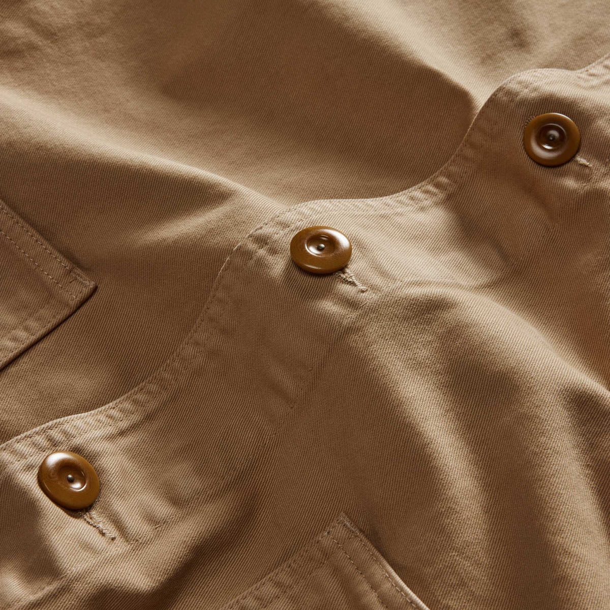 The Ojai Jacket in Organic Light Khaki Foundation Twill