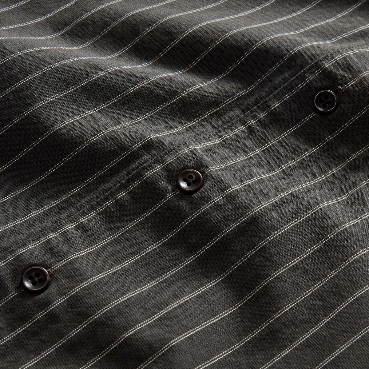 The Short Sleeve Davis Shirt in Kelp Stripe