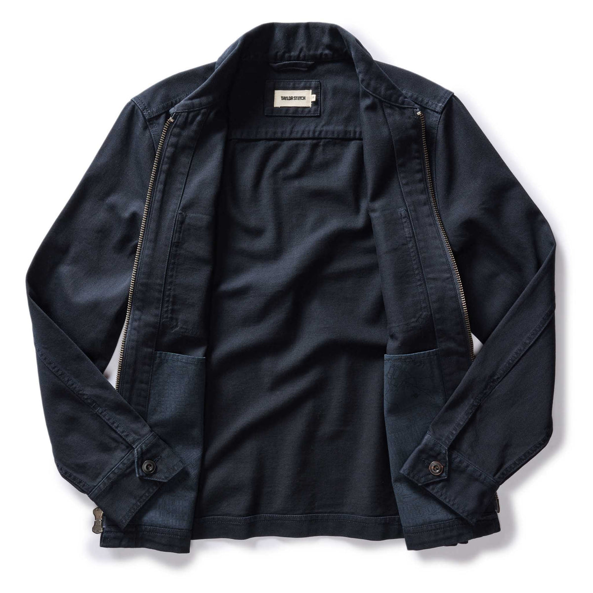 The Station Jacket in Dark Navy Broken Twill