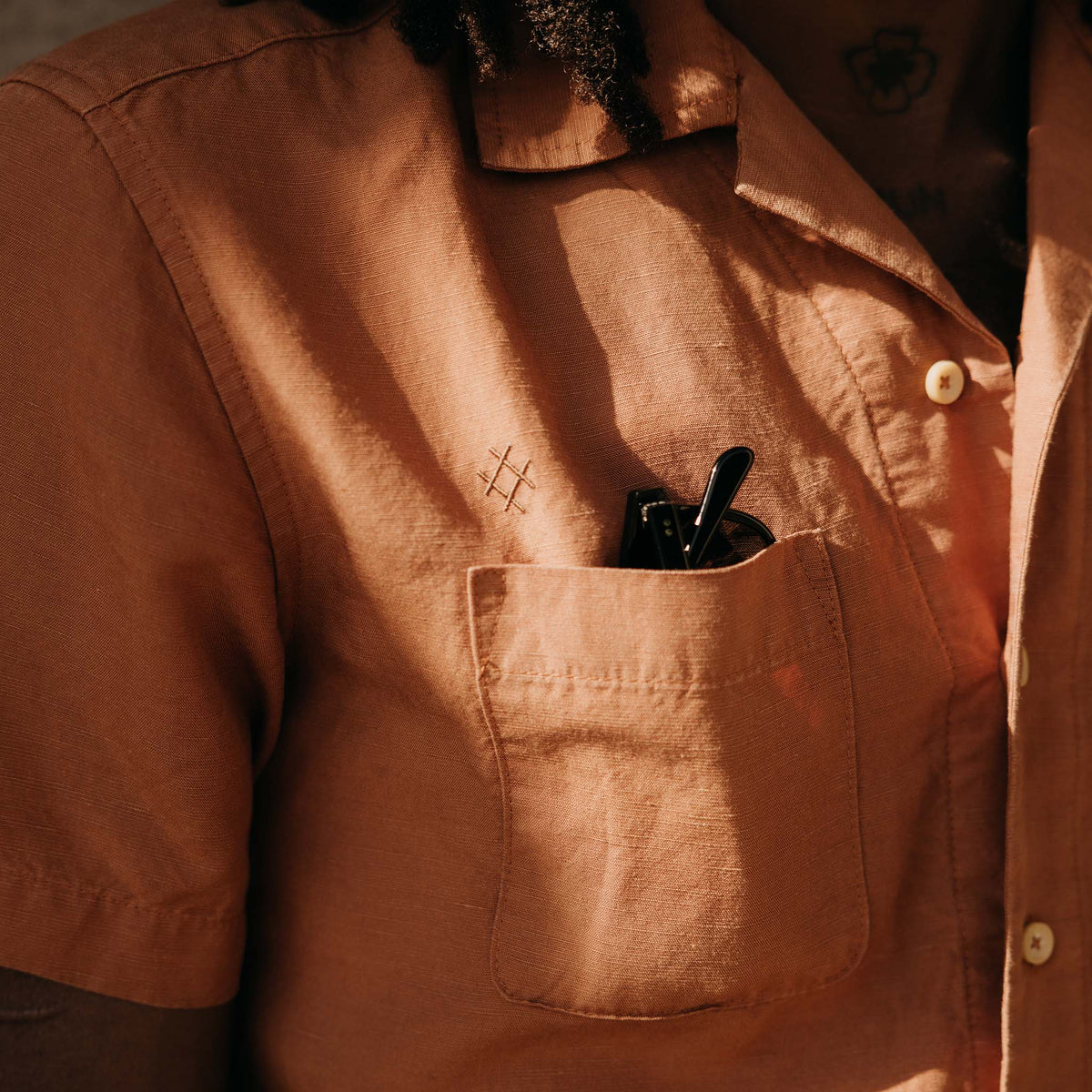 The Conrad Shirt in Adobe Embroidery