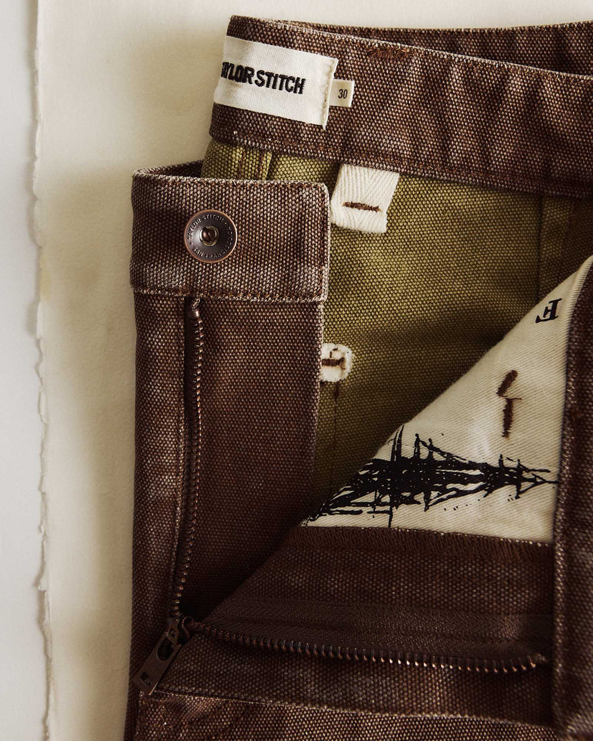 The Camp Short in Aged Penny Chipped Canvas