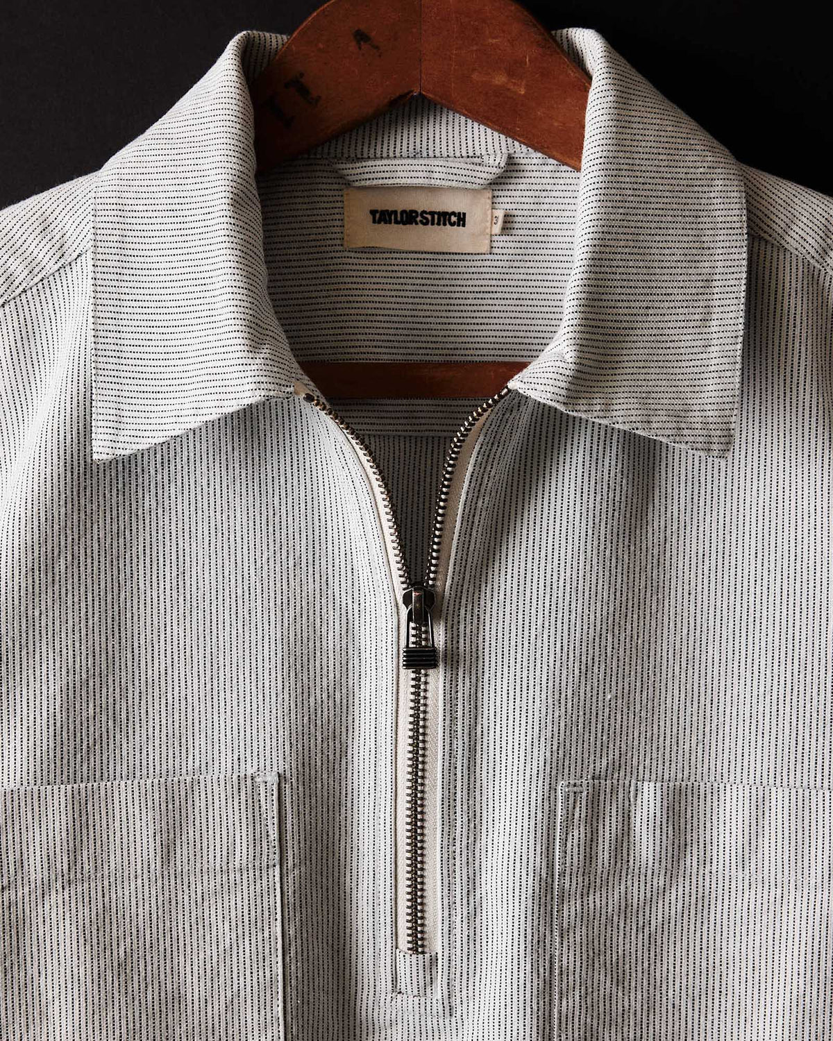 The Exhaust Shirt in Natural Stripe