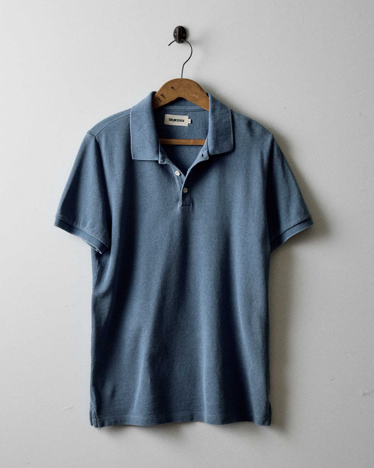 The Pacific Polo in Washed Indigo Pique
