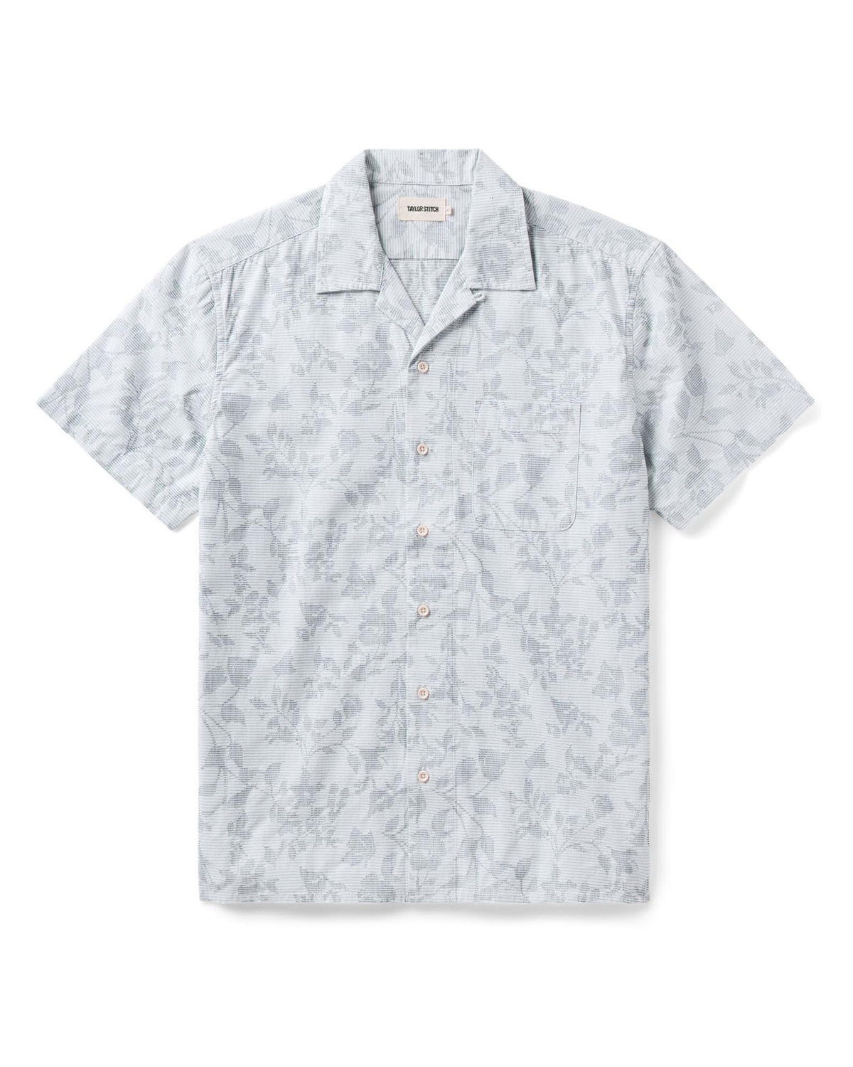 The Hawthorne Shirt in Sky Blue Floral Jacquard