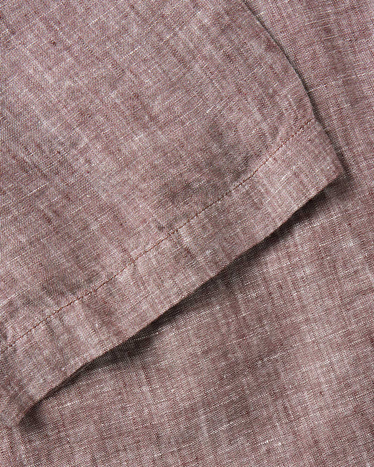 The Short Sleeve Jack in Burgundy Linen