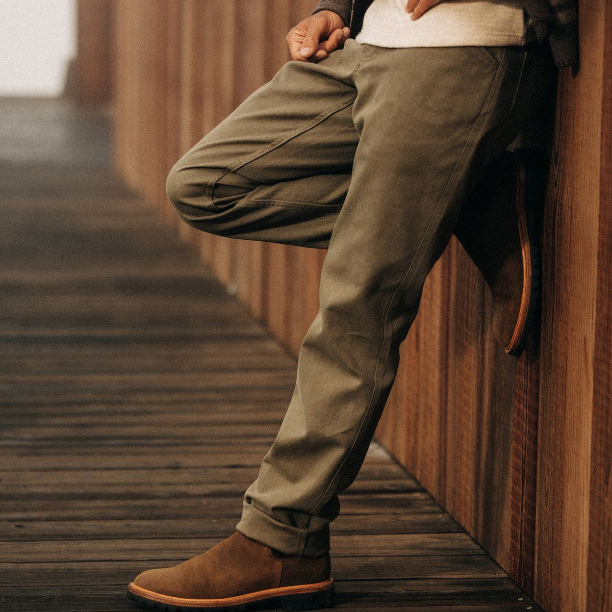 The Camp Pant in Stone Boss Duck