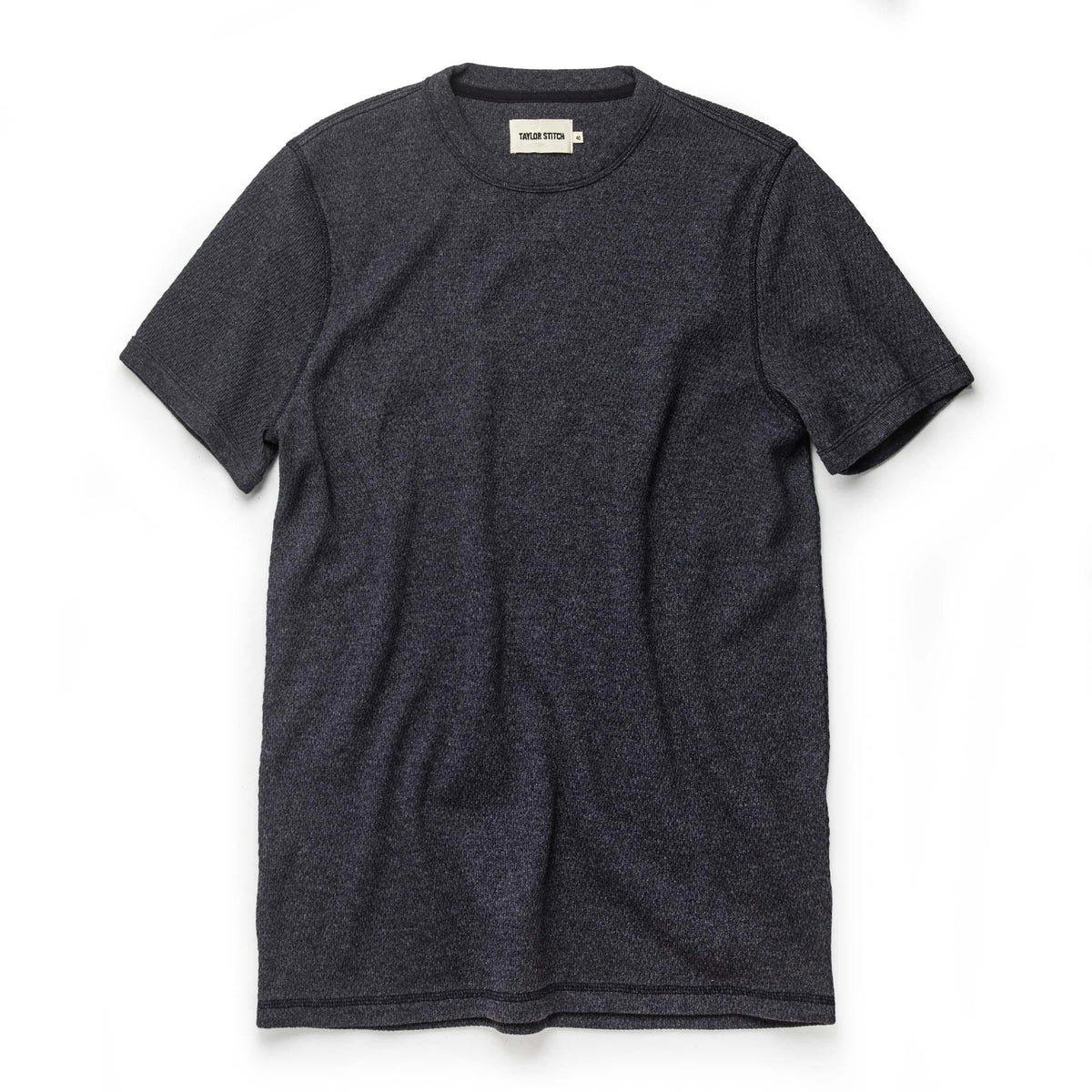 The Heavy Bag Waffle Short Sleeve in Deep Ocean