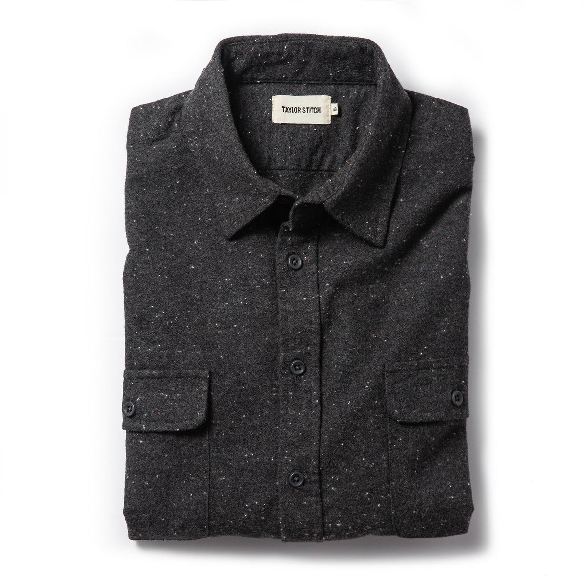 The Yosemite Shirt in Charcoal Donegal