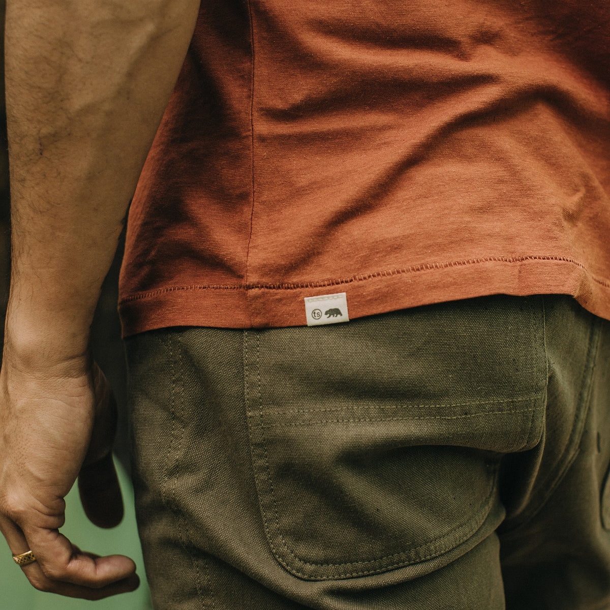 The Cotton Hemp Tee in Copper