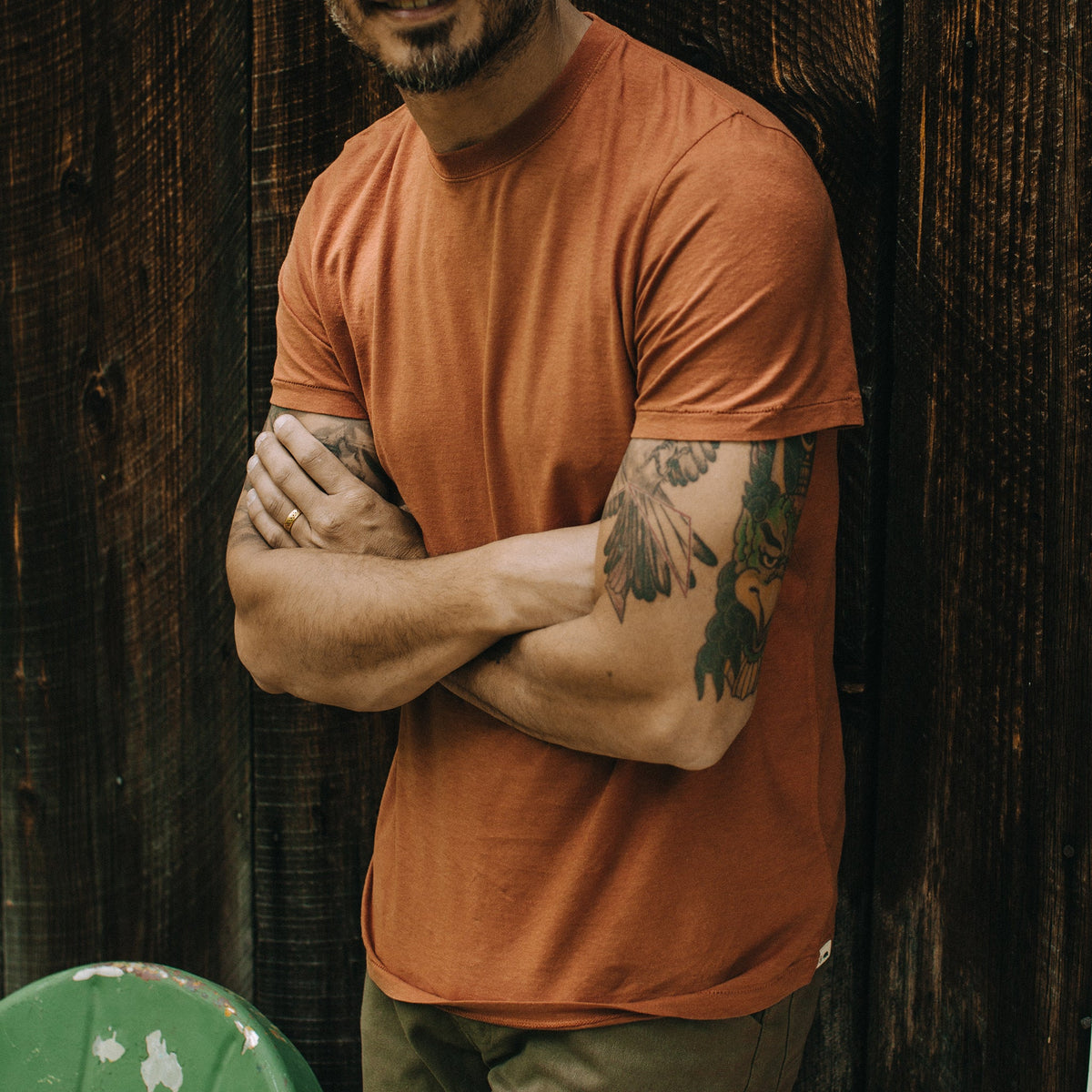 The Cotton Hemp Tee in Copper