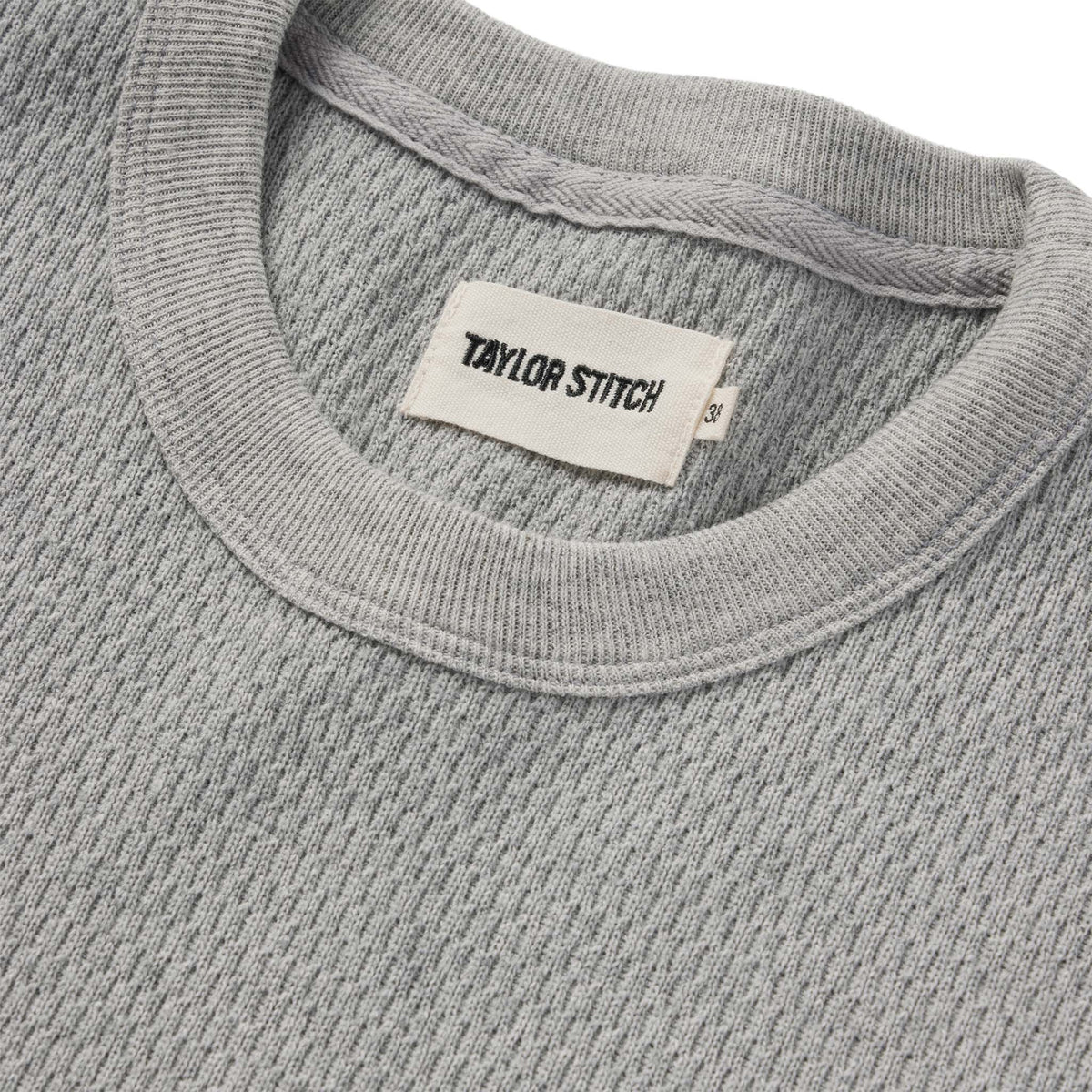 The Heavy Bag Waffle Short Sleeve in Aluminum