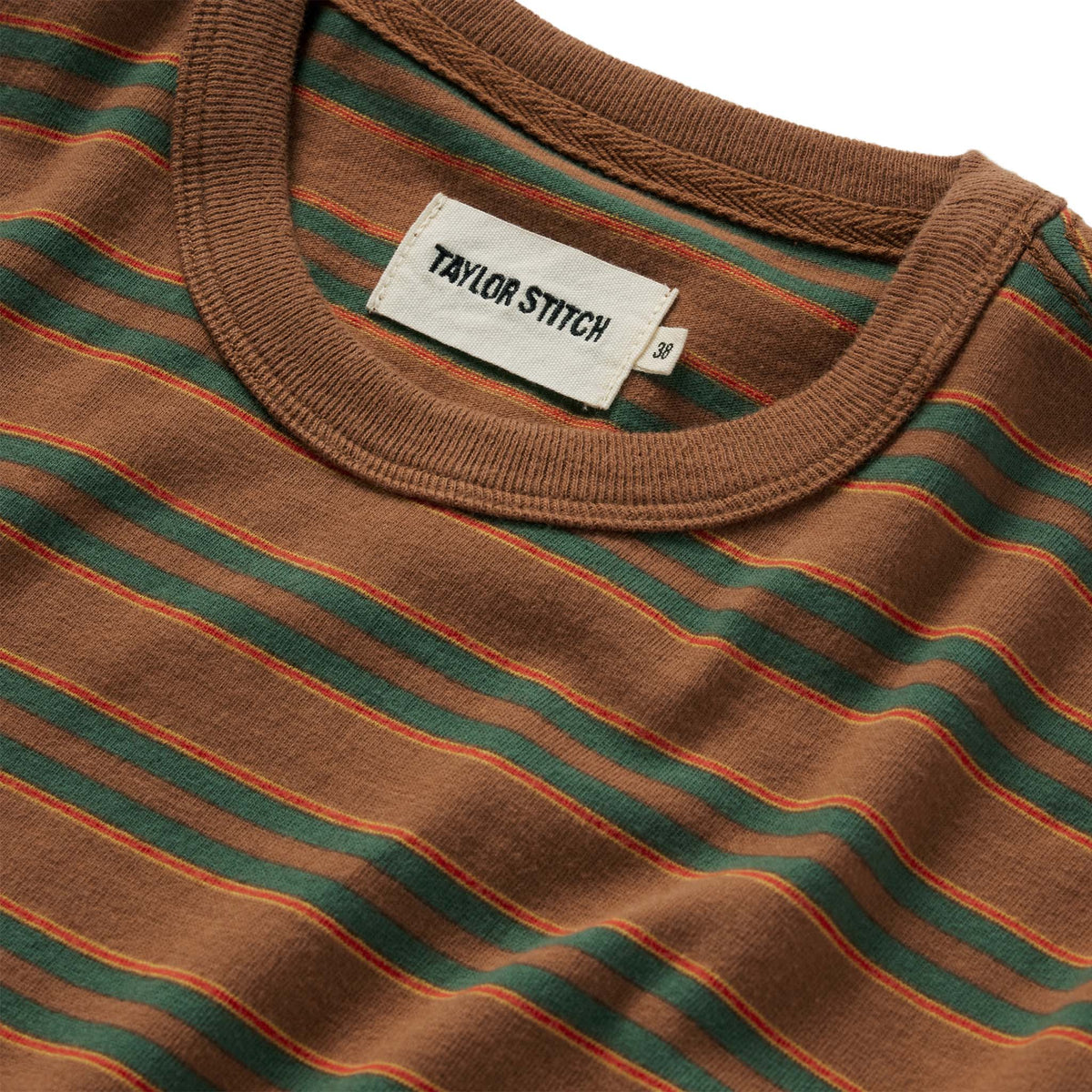 The Organic Cotton Tee in Sahara Stripe